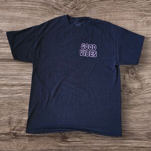 Navy 'Good Vibes' Graphic Tee
